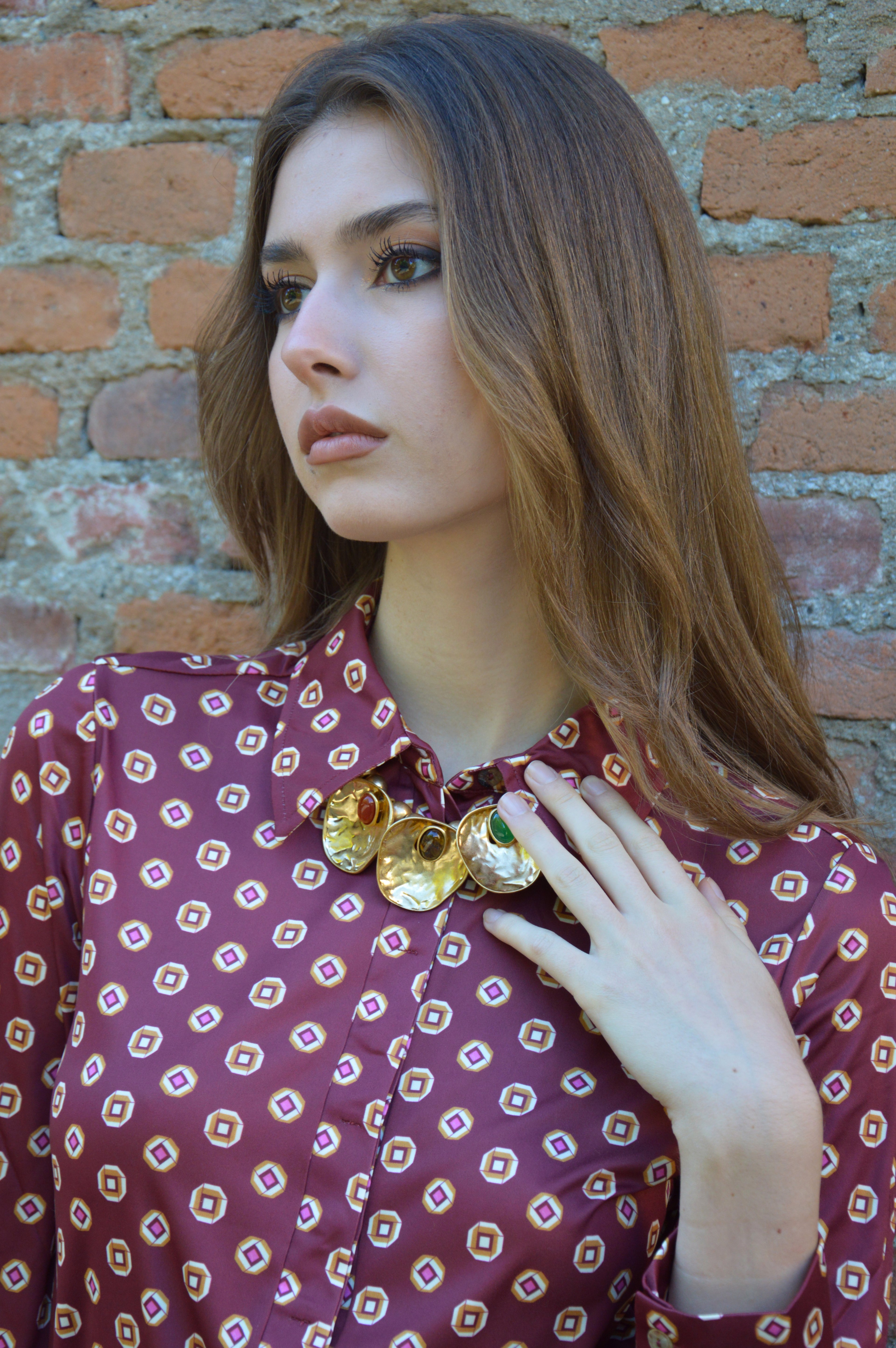 Camicia micro print jersey - Maliparmi