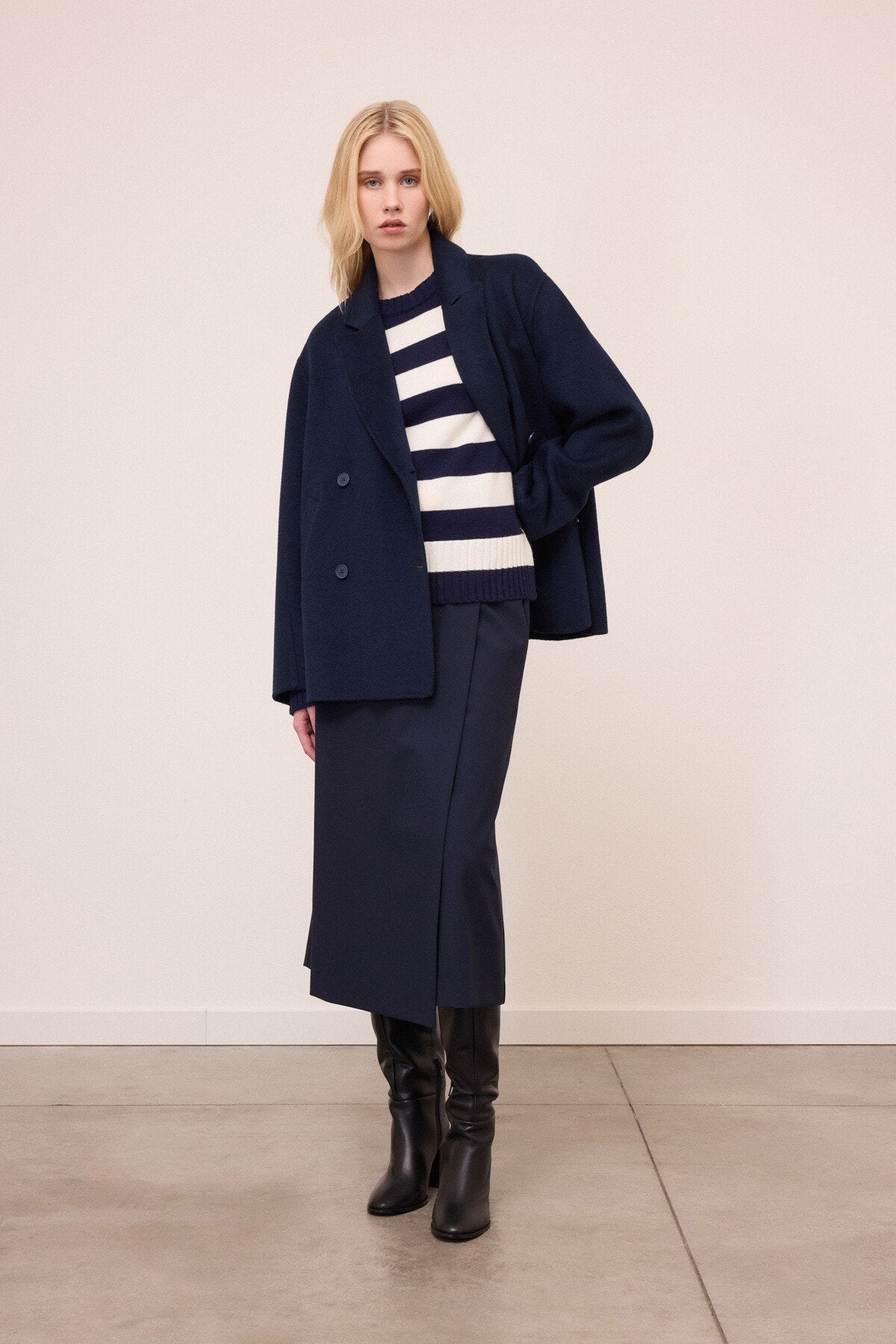 Cappotto corto doppiopetto - Ottod'Ame