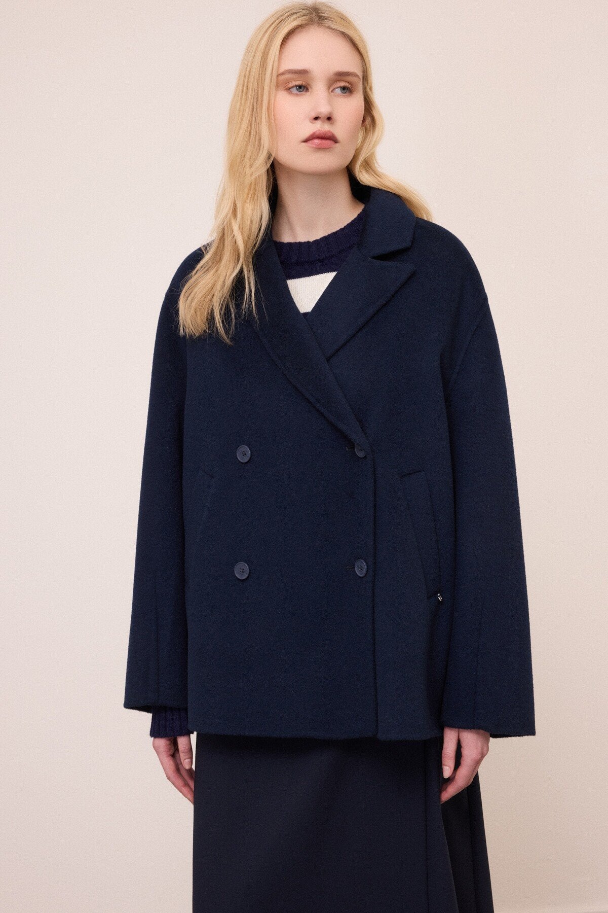 Cappotto corto doppiopetto - Ottod'Ame