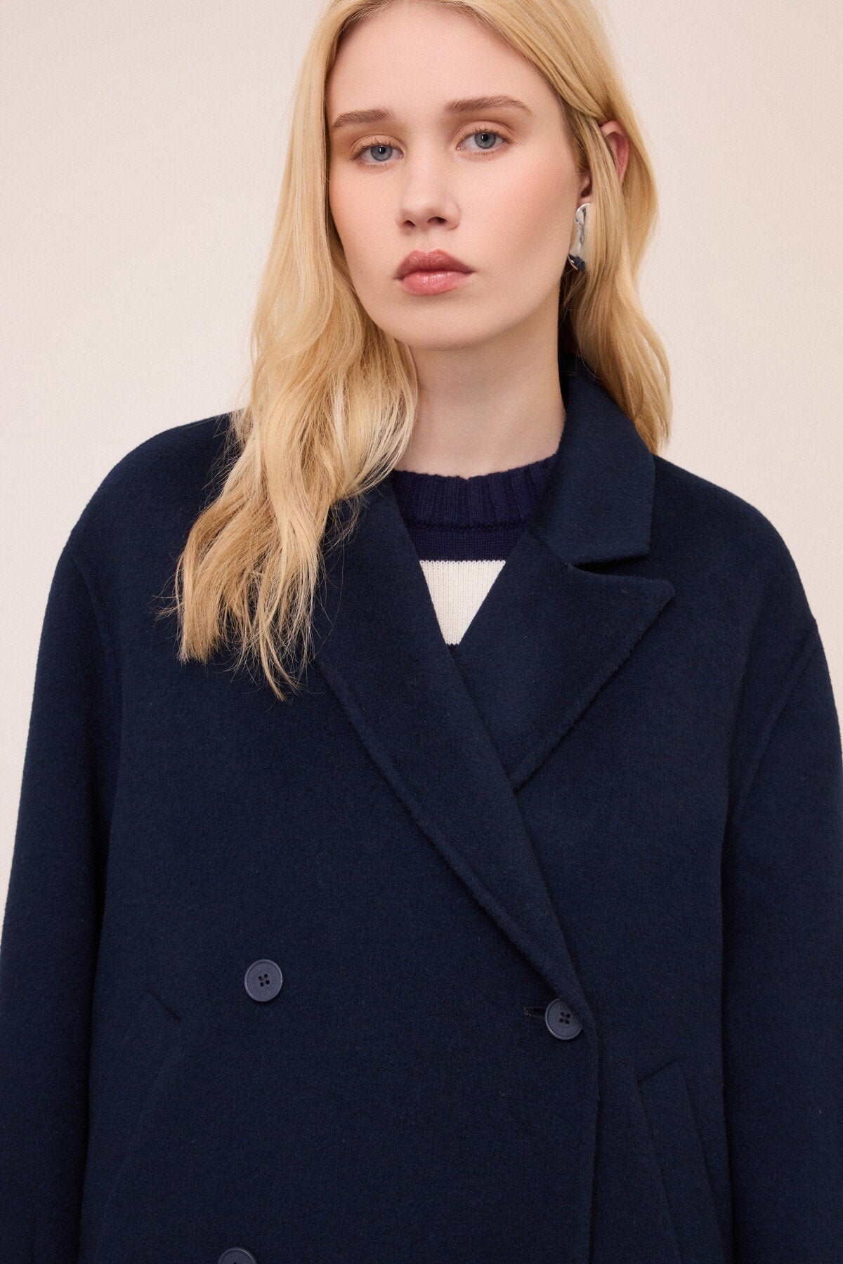 Cappotto corto doppiopetto - Ottod'Ame