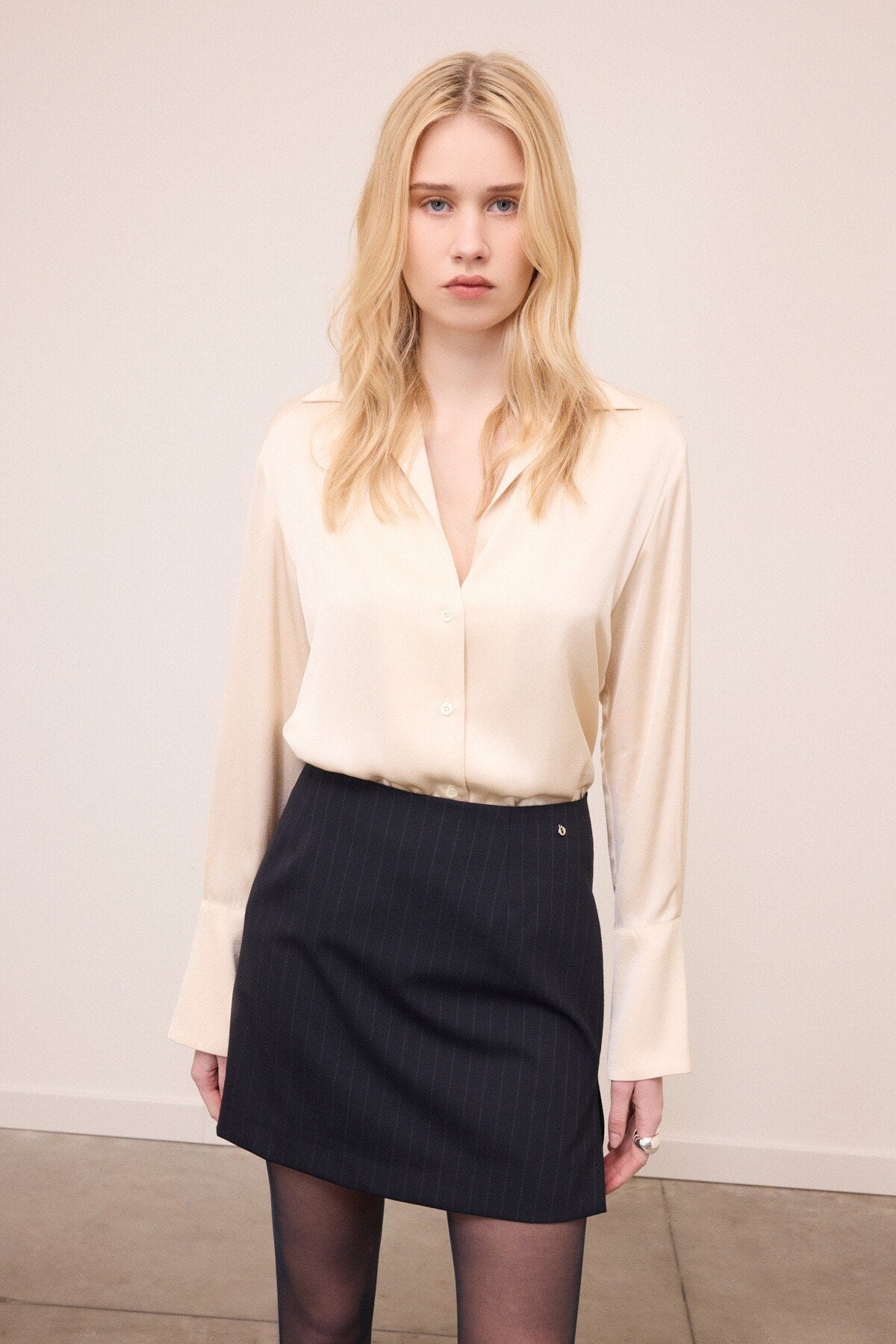 Camicia fluida con collo rever -   Ottod'Ame