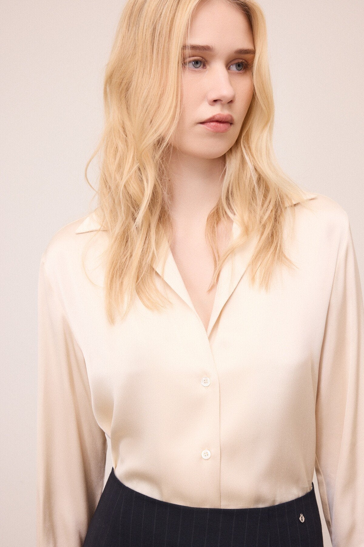 Camicia fluida con collo rever -   Ottod'Ame