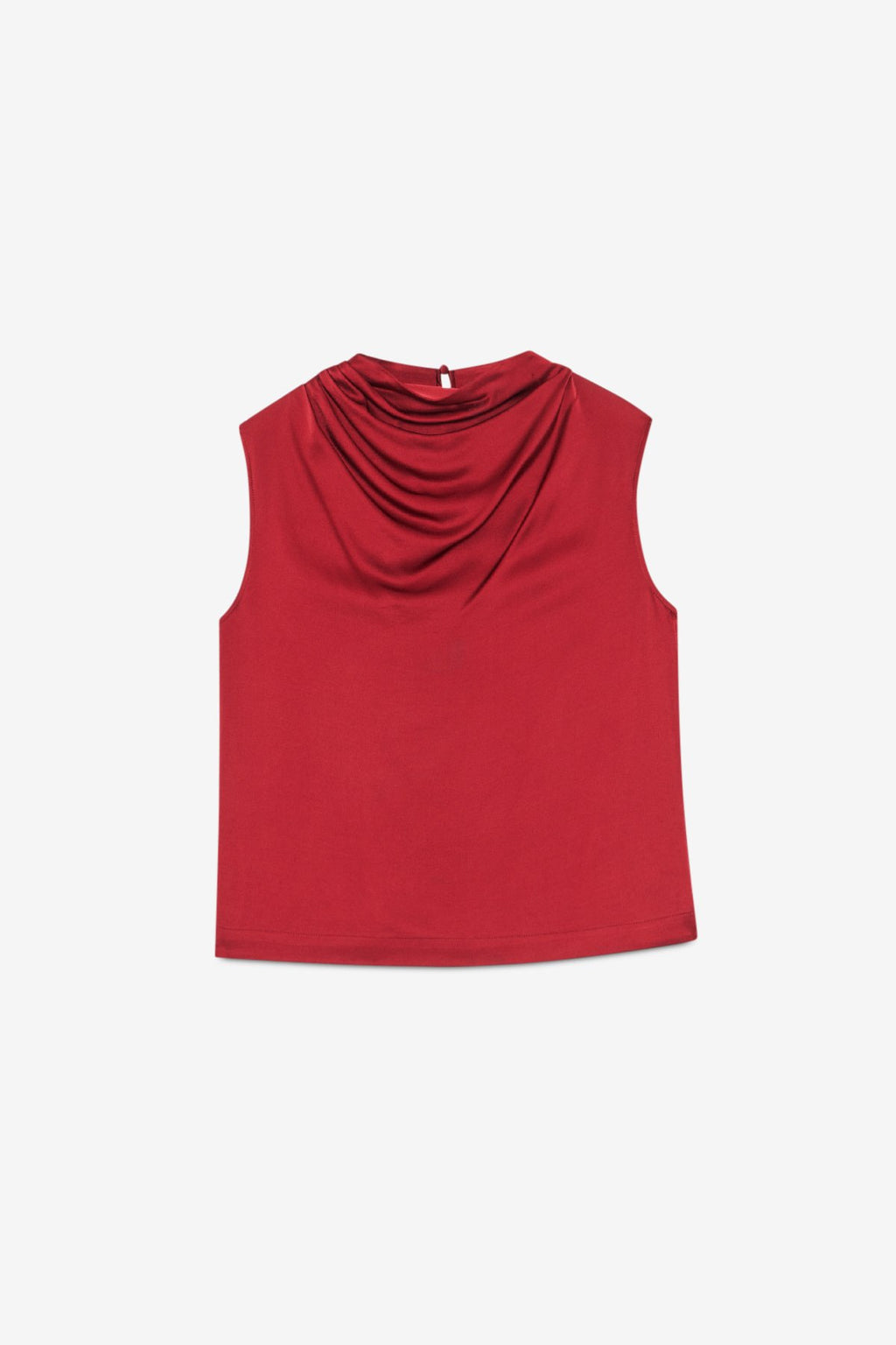 Top smanicato con collo drappeggiato - Ottod'Ame