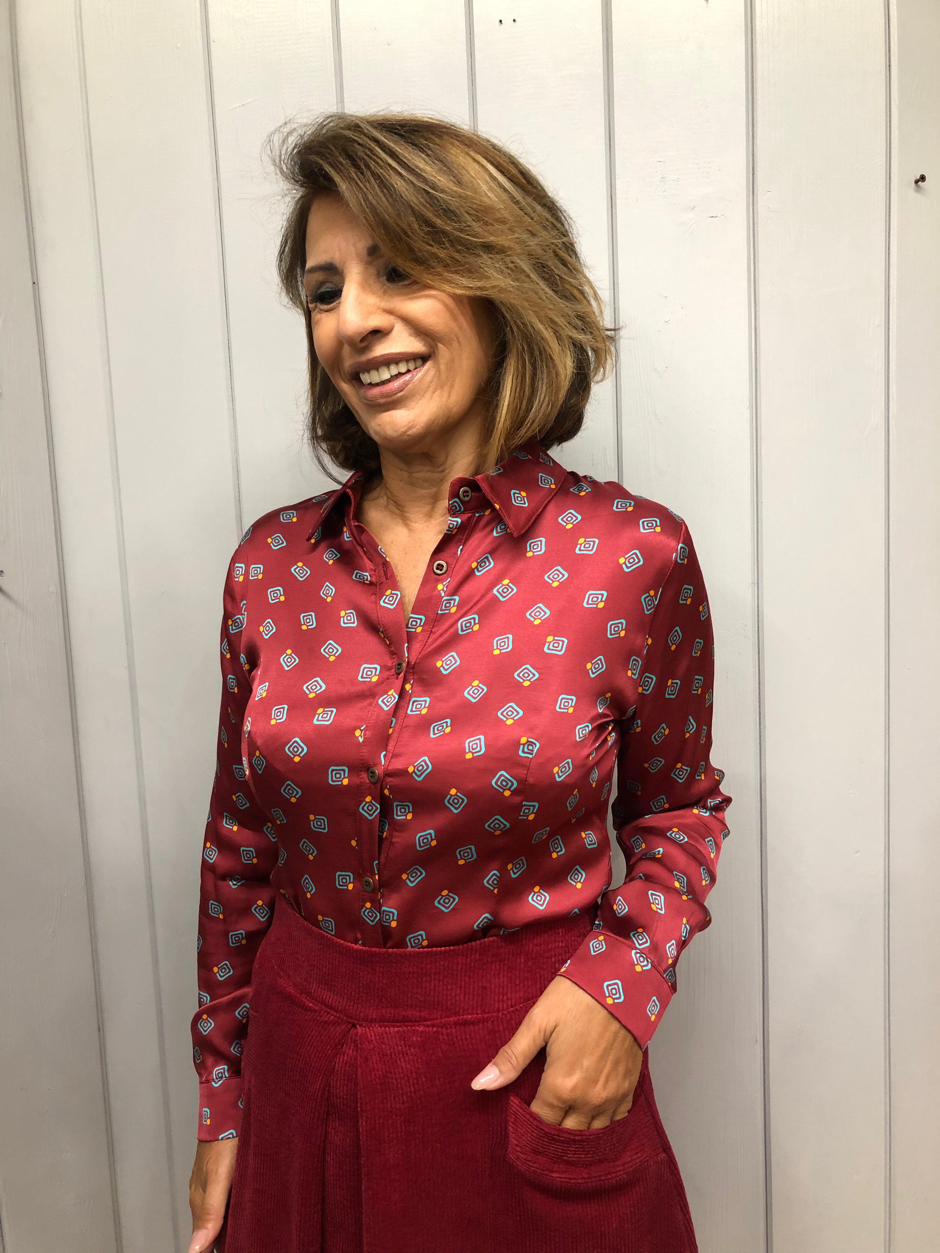 Camicia viscosa taglio uomo - Justmine