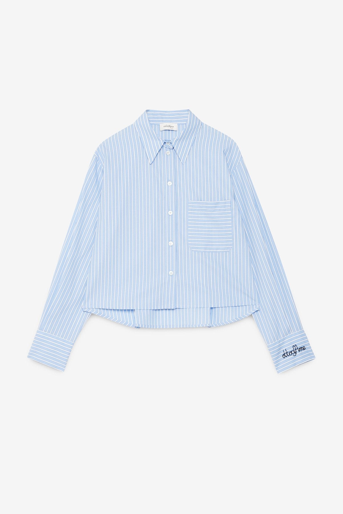 Camicia cropped in cotone - Ottod'ame
