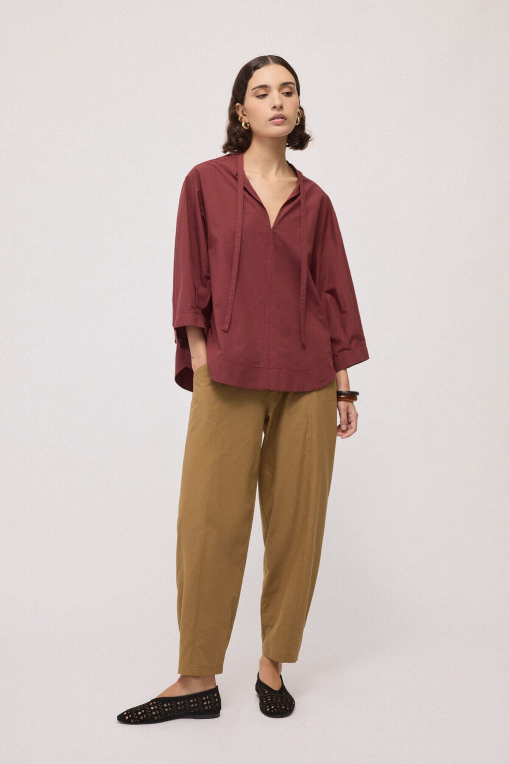 Blusa con fiocco al collo - Ottod'Ame