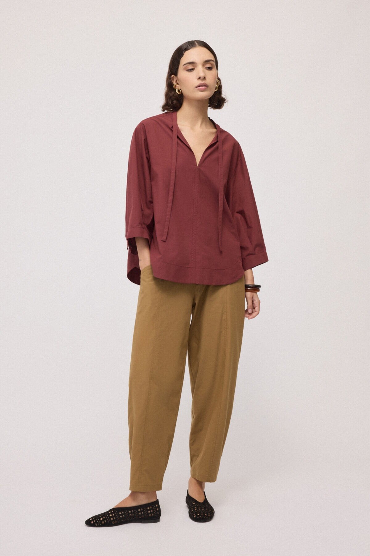 Blusa con fiocco al collo - Ottod'Ame